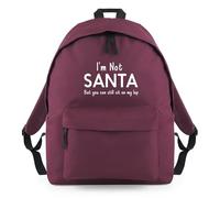 Shopagift I'm Not Santa But You Can Sit On My Lap Backpack Rucksack 18 Litres Capacity - 42cm x 31cm x 21cm