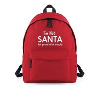 Shopagift I'm Not Santa But You Can Sit On My Lap Backpack Rucksack 18 Litres Capacity - 42cm x 31cm x 21cm