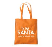 Shopagift I'm Not Santa But You Can Sit On My Lap Tote Shopping Beach Bag 10 Litres Capacity - 42cm x 38cm