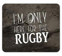 Shopagift I'm only here for the Rugby Mouse Mat Pad 24cm x 19cm