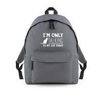 Shopagift I'm Only Talking to my Cat Today Animal Pet Backpack Rucksack 18 Litres Capacity - 42cm x 31cm x 21cm
