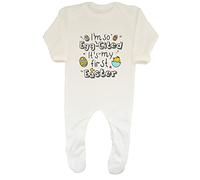 Shopagift I'm So Egg-Cited It's My First Easter Baby Grow Romper Suit White