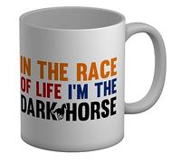 Shopagift I'm The Dark Horse Mug Unexpected Suprising Underdog White 11oz Large Gift Ceramic Cup