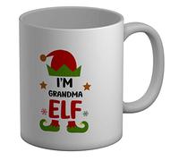 Shopagift I'm The Grandma Elf Christmas Xmas White 11oz Large Mug Gift Cup