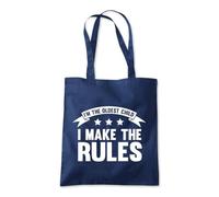 Shopagift I'm The Oldest Child I Make The Rules Tote Shopping Beach Bag 10 Litres Capacity - 42cm x 38cm
