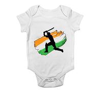 Shopagift India Cricket Baby Vest Bodysuit White
