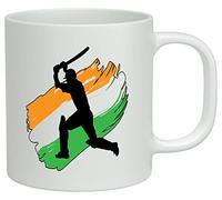 Shopagift India Cricket White 10oz Novelty Gift Mug Cup
