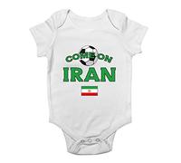 Shopagift Iran Football Come On Sports Baby Grow Vest Bodysuit Gift