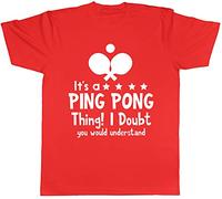 Shopagift It's a Ping Pong Thing Unisex T-Shirt Red