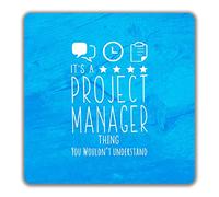 Shopagift It's a Project Manager Thing, You Wouldn't Understand 2 Pack Coasters - 9cm x 9cm