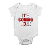 Shopagift It's Coming Home Baby Vest Bodysuit White