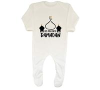 Shopagift It's My First Ramadan Baby Grow Romper Suit White