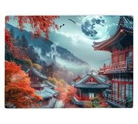 Shopagift Japan Building Scenery Glass Chopping Board Large Kitchen Worktop Saver 39cm x 28cm