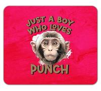 Shopagift Just a Boy Who Loves Punch the Monkey Mouse Mat Pad 24cm x 19cm