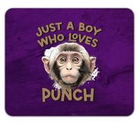 Shopagift Just a Boy Who Loves Punch the Monkey Mouse Mat Pad 24cm x 19cm
