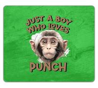 Shopagift Just a Boy Who Loves Punch the Monkey Mouse Mat Pad 24cm x 19cm