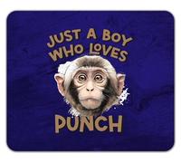 Shopagift Just a Boy Who Loves Punch the Monkey Mouse Mat Pad 24cm x 19cm