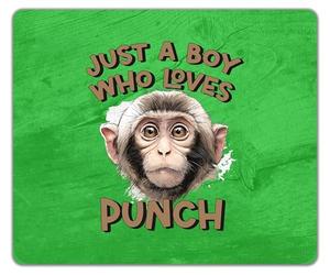 Shopagift Just a Boy Who Loves Punch the Monkey Mouse Mat Pad 24cm x 19cm