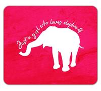 Shopagift Just a Girl Who Loves Elephants Mouse Mat Pad 24cm x 19cm