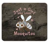 Shopagift Just a Girl Who Loves Mosquitos Funny Insect Mouse Mat Pad 24cm x 19cm