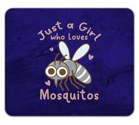Shopagift Just a Girl Who Loves Mosquitos Funny Insect Mouse Mat Pad 24cm x 19cm