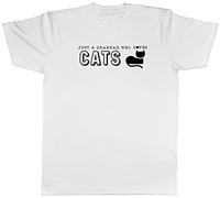 Shopagift Just A Grandad Who Loves Cats Animal T-Shirt Gift White