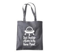 Shopagift Just Another Alien On My Home Planet Tote Shopping Beach Bag 10 Litres Capacity - 42cm x 38cm