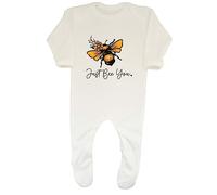 Shopagift Just Bee You Baby Romper Bumblebee Beekeeper Boys Girls Gift White