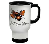 Shopagift Just Bee You Travel Mug Bumblebee Beekeeper Gift Stainless Steel 14oz Cup