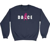 Shopagift Just Dance Hip Hop Dancer Girl Kids Childrens Jumper Sweatshirt Gift Navy Blue