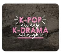 Shopagift K-Pop All Day Mouse Mat Pad K-Drama all Night Funny Gift 24cm x 19cm