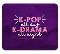 Shopagift K-Pop All Day Mouse Mat Pad K-Drama all Night Funny Gift 24cm x 19cm