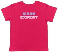 Shopagift K-Pop Kids T-Shirt K-Pop Expert Childrens Tee Gift Pink