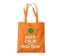 Shopagift Keep Calm and Be Irish Today Tote Shopping Beach Bag 10 Litres Capacity - 42cm x 38cm