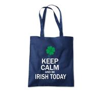 Shopagift Keep Calm and Be Irish Today Tote Shopping Beach Bag 10 Litres Capacity - 42cm x 38cm