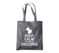 Shopagift Keep Calm and Believe In Unicorns Mythical Tote Shopping Beach Bag 10 Litres Capacity - 42cm x 38cm