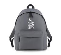 Shopagift Keep Calm and Love Heels Shoes Backpack Rucksack 18 Litres Capacity - 42cm x 31cm x 21cm