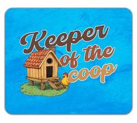 Shopagift Keeper of the Coop Funny Chicken Lover Mouse Mat Pad 24cm x 19cm