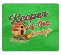 Shopagift Keeper of the Coop Funny Chicken Lover Mouse Mat Pad 24cm x 19cm