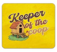 Shopagift Keeper of the Coop Funny Chicken Lover Mouse Mat Pad 24cm x 19cm