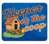 Shopagift Keeper of the Coop Funny Chicken Lover Mouse Mat Pad 24cm x 19cm