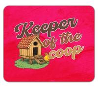 Shopagift Keeper of the Coop Funny Chicken Lover Mouse Mat Pad 24cm x 19cm
