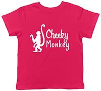 Shopagift Kids - Cheeky Monkey Childrens T-Shirt Pink