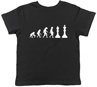 Shopagift Kids - Evolution of Chess Childrens T-Shirt Black