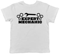 Shopagift Kids Expert Mechanic Childrens T-Shirt White
