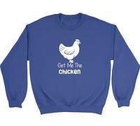 Shopagift Kids - Get me The Chicken Funny Childrens Jumper Sweatshirt Blue