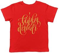Shopagift Kids Happy Diwali Gold Childrens T-Shirt