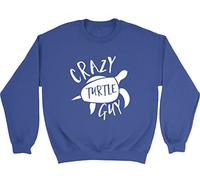 Shopagift Kids Jumper Sweatshirt - Crazy Turtle Guy Blue