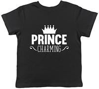 Shopagift Kids - Prince Charming Childrens T-Shirt Black