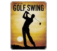 Shopagift King of the Golf Swing Metal Poster Wall Tin Sign Man Cave Shed Bar Bedroom Home Kitchen - A5